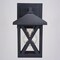 Vaxcel Rockford Aluminum 1 Light LED Compatible Black Transitional Outdoor Wall Lantern Clear Glass T0744 - alternate 5